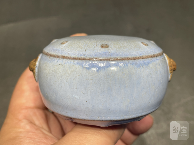 清早期 宜钧瓯窑文房一组六件 - 图50